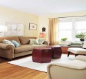 Living room makeover before and after