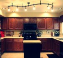 Track lighting fixtures for low ceilings