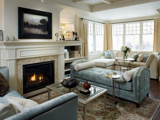 Design living room with stairs