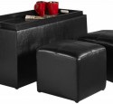 Coffee table ottoman combo