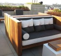 Modern outdoor furniture wood