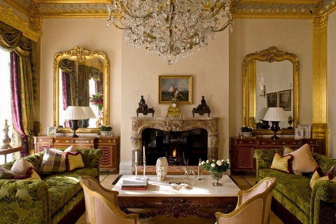 Wall mirrors gold frame
