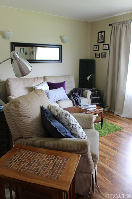 Living room wall makeover