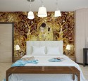 Black white and gold wall art