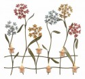 Outdoor wall art with candles