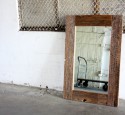 Rustic wooden framed mirrors
