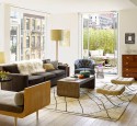 Living room arrangements with two sofas