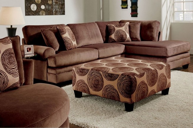 Coffee table with ottoman under