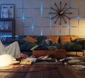 Black and white living room wall art