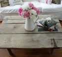 White coffee table rustic