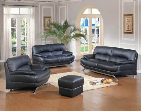 Living room design ideas with black sofa