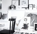 Black and white love wall art