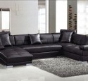 Small sectional sofa black