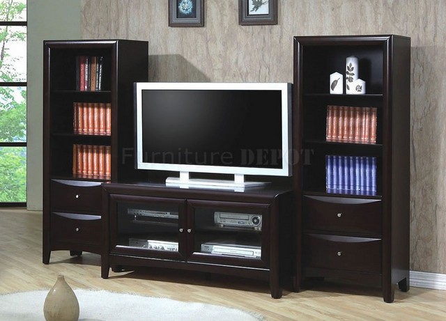 Large wooden tv stands