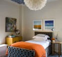Basement ceiling ideas with fabric