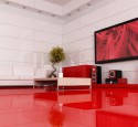 Tv stands contemporary design red