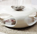 White coffee table small