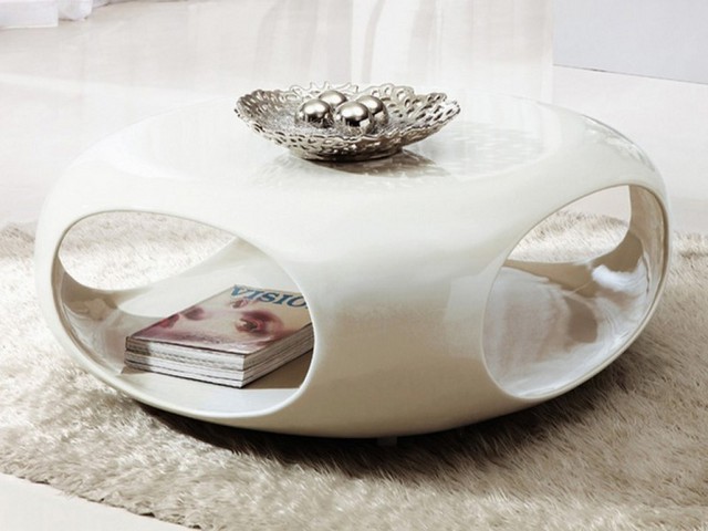 White coffee table small