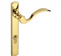 Front door handles brass