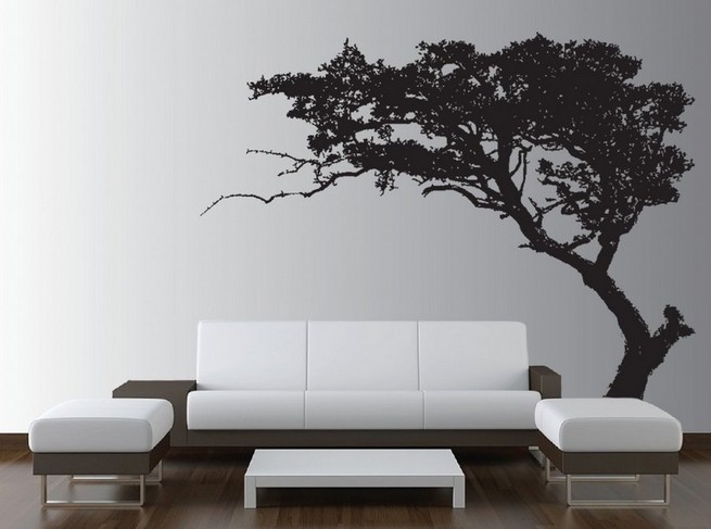 Wall decor for large living room wall