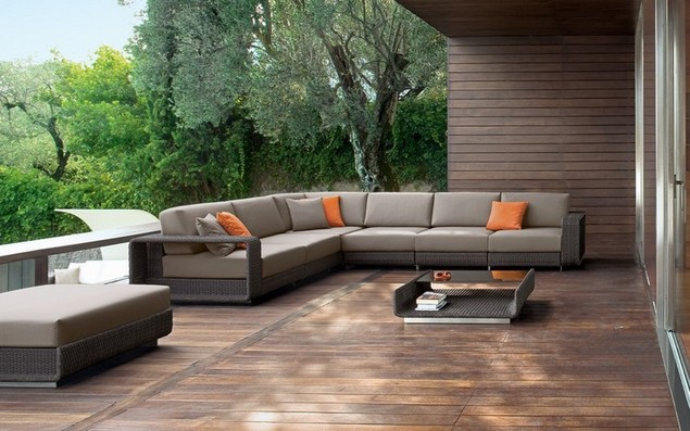Modern outdoor rattan furniture