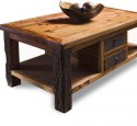 Wood coffee table rustic