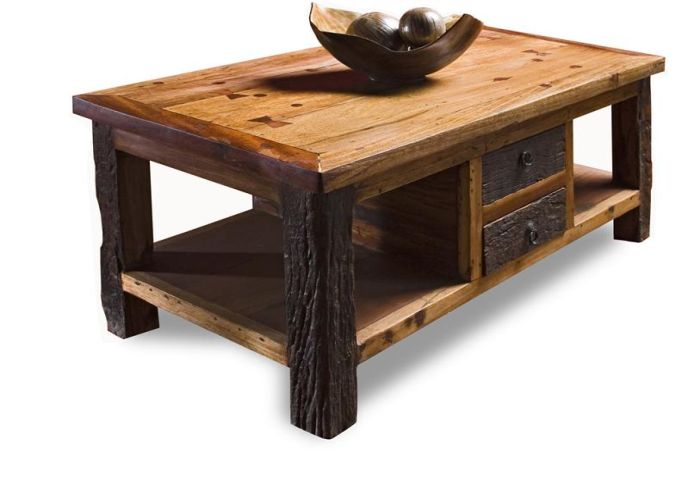 Wood coffee table rustic
