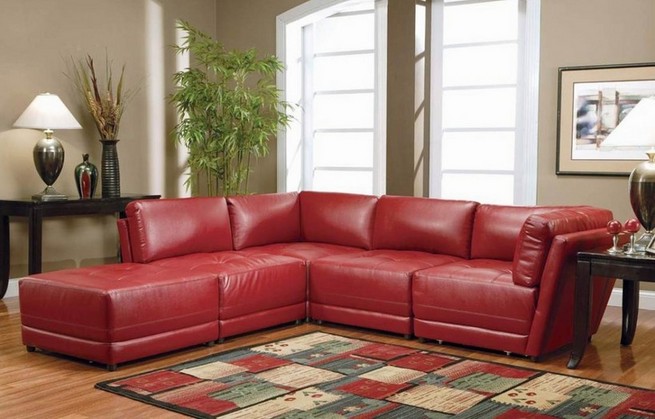 Living room sets red