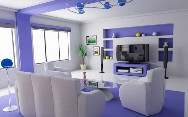 Tv stands contemporary design blue