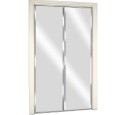Bifold closet doors with glass