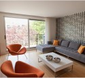 Accent wall ideas for living room with wallpaper