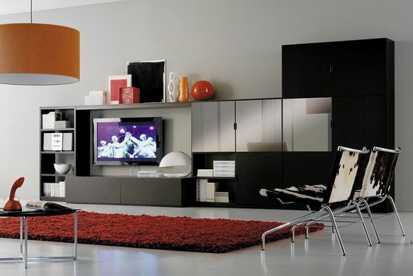 Accent wall ideas for living room with wallpaper
