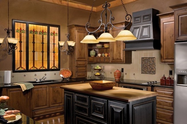Antique lighting fixtures kitchen