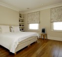 Bedroom bay window curtain ideas