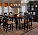 Solid wood dining table 8 chairs