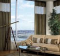 Modern living room window treatments