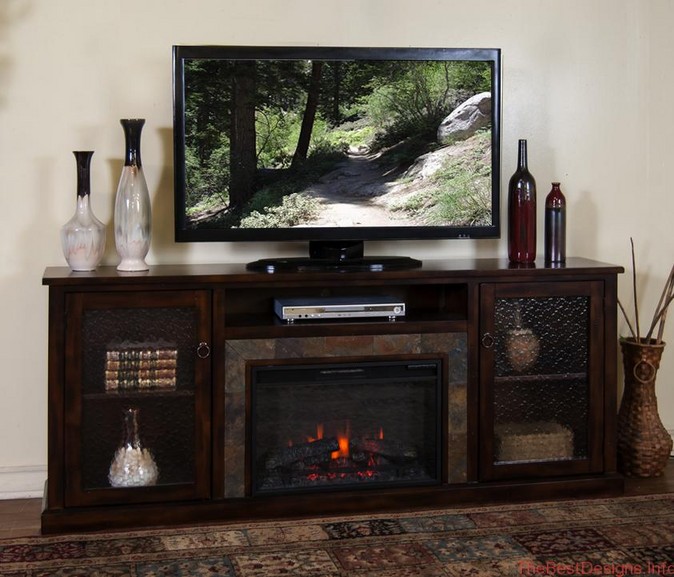 Electric Fireplace TV Stand & Media