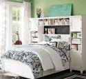 Teenage girl bedroom ideas with brown furniture