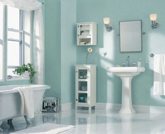 Bathroom lighting wall