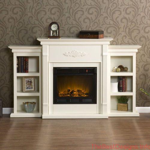 White Electric Fireplace Tv Stand Antique