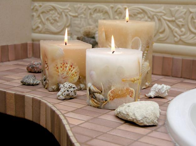 Bathroom lighting shells
