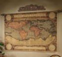 Old World Map Tapestry