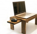 Homemade bedside laptop tables