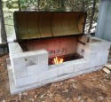 Simple Cinder Block Fire Pit