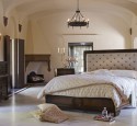 Fabric headboard bedroom sets