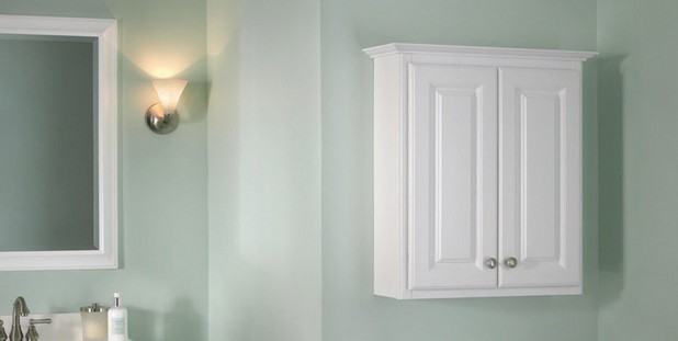 Bathroom storage cabinet white