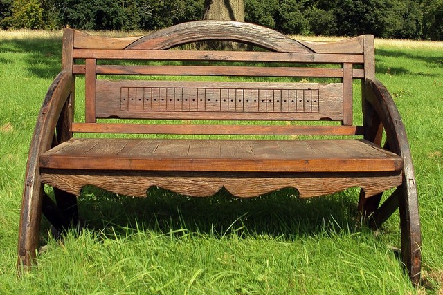 Patio bench wood
