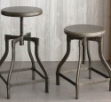 Industrial metal bar stool