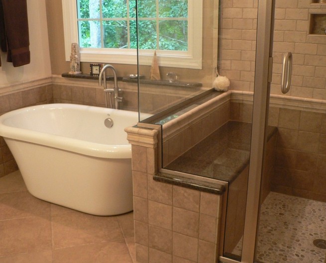 Bathroom decorative bench