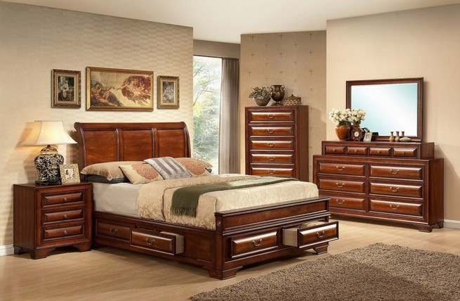 Full size bedroom sets with storage